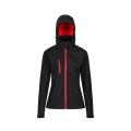 Dames Softshell Jas Regatta Venturer TRA702 Zwart-Rood